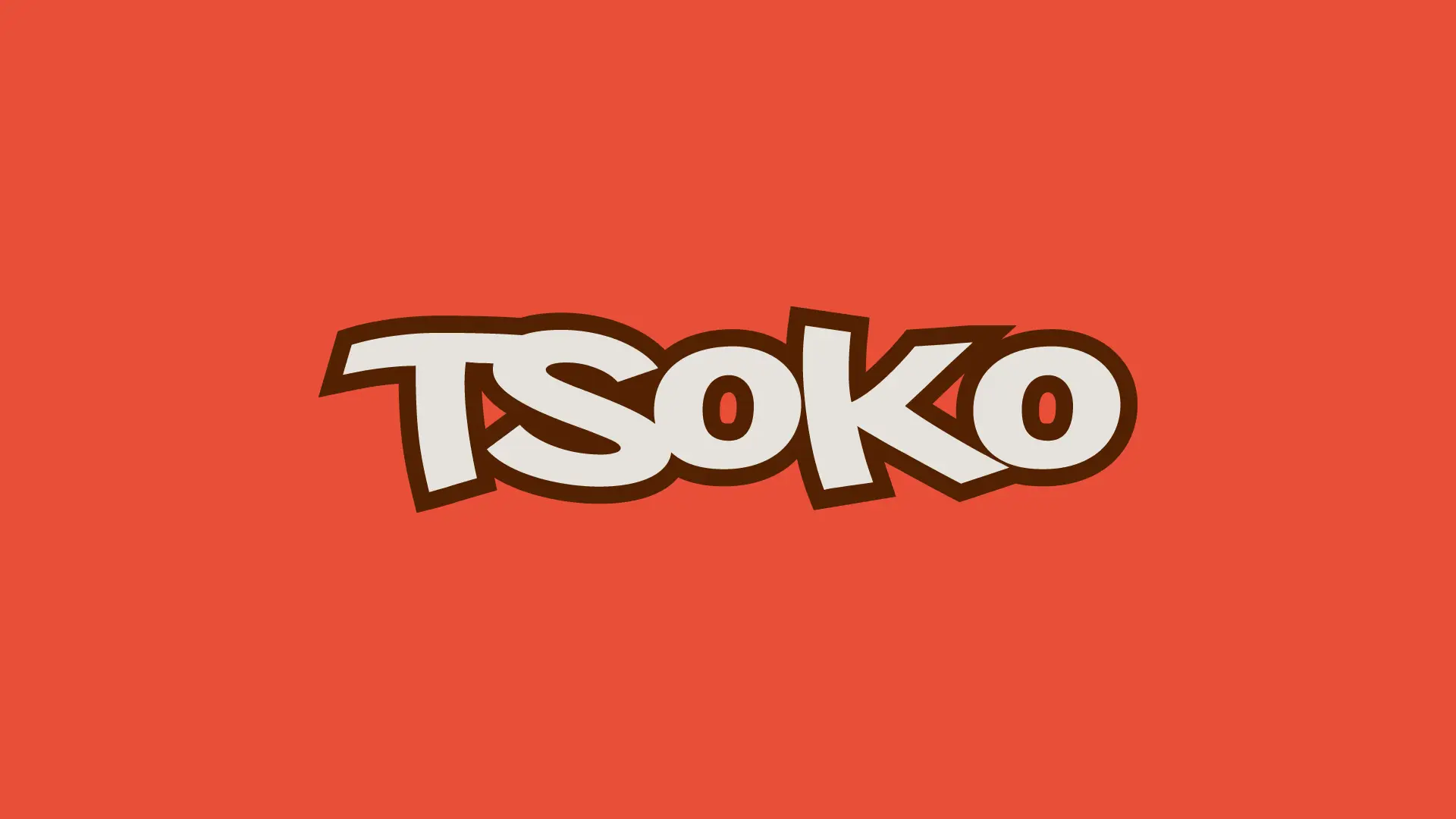 the ruuti oy tekemä tsoko logo oranssilla taustalla.